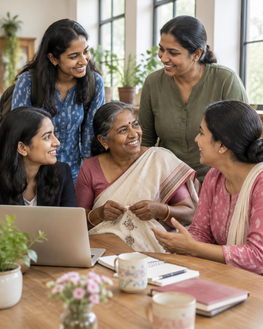 WEIBA women at a community gathering