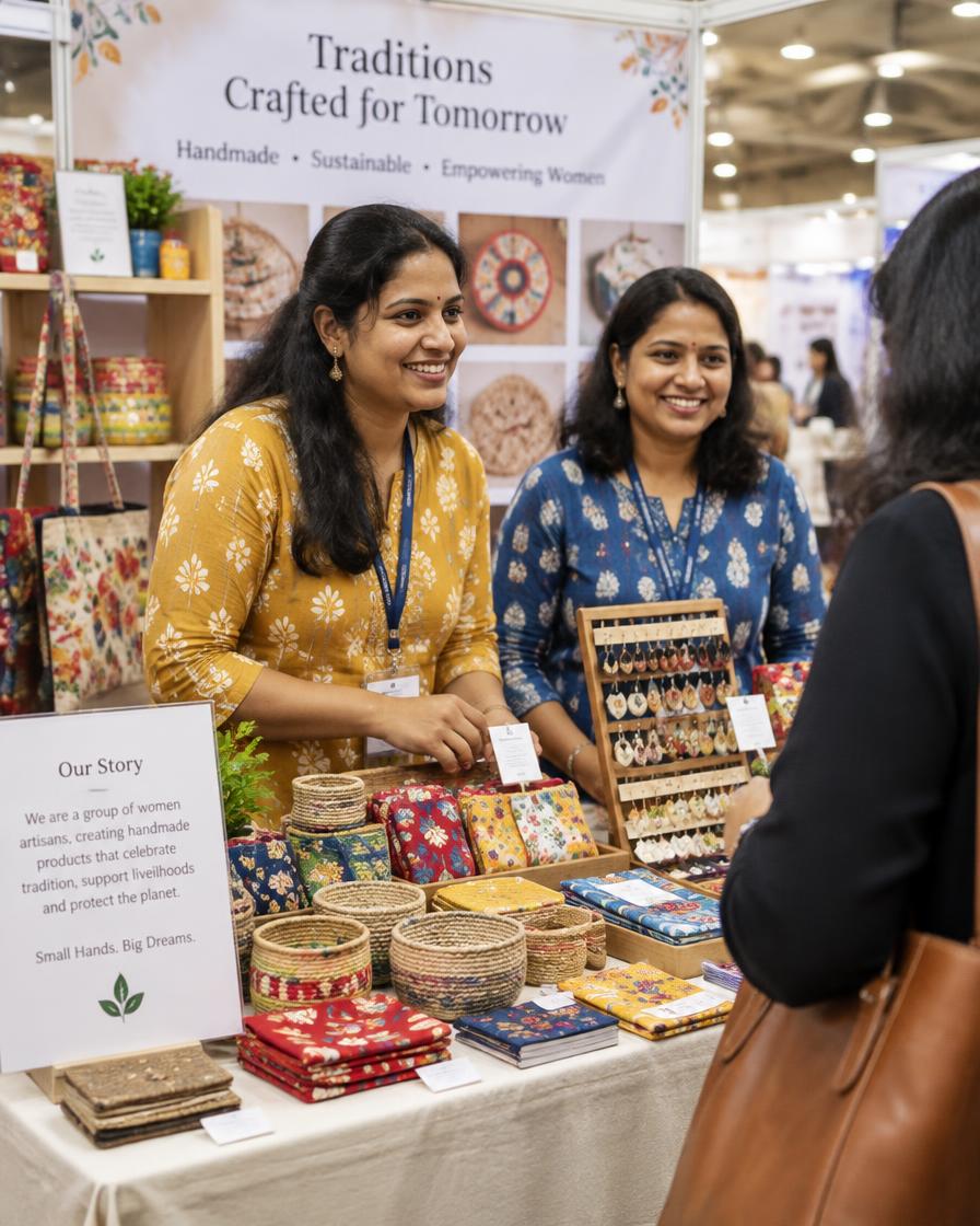 WEIBA members at an exhibition stall